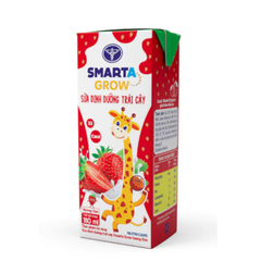 Sữa nước Smarta Grow hương Dâu/hương Cam/Trái cây nhiệt đới 110ml và 180ml (4hộp/lốc)