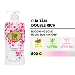 Sữa tắm Double Rich Blooming Love hương hoa anh đào 550g/800g
