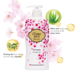 Sữa tắm Double Rich Blooming Love hương hoa anh đào 550g/800g