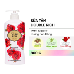 Sữa tắm Double Rich Eva's Secret hương hoa hồng 550g/800g