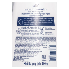 Sữa tắm dưỡng thể Dove da ẩm mịn lưu hương ngọt ngào 500g/900g