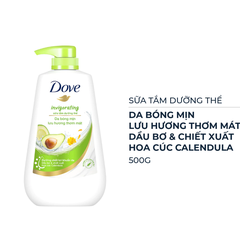 Sữa tắm dưỡng thể Dove da bóng mịn lưu hương thơm mát 500g/900g