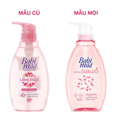 Sữa tắm & gội 2in1 cho bé Babi Mild đa dạng mùi hương 380ml/850ml (mọi độ tuổi)