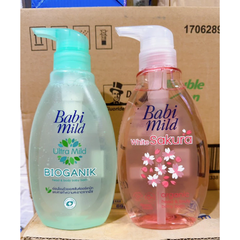Sữa tắm & gội 2in1 cho bé Babi Mild đa dạng mùi hương 380ml/850ml (mọi độ tuổi)