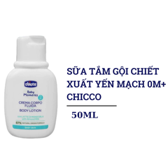 Sữa tắm gội chiết xuất yến mạch 0M+ Chicco 50ml