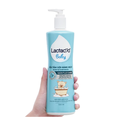 Sữa tắm gội trẻ em Lactacyd Bb giúp giảm rôm sảy và hãm kẻ 250ml