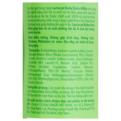 Sữa tắm gội trẻ em Lactacyd Milky bảo vệ da và tóc bé 500ml