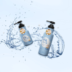 Sữa tắm Hasi Kokeshi sữa bò và ngọc trai sáng mịn da 600ml