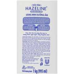 Sữa tắm Hazeline sáng mịn dưỡng ẩm yến mạch và dâu tằm 1kg