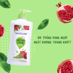 Sữa tắm Hazeline sáng mịn rạng ngời matcha và lựu đỏ 1kg