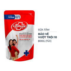 Sữa tắm Lifebuoy bảo vệ khỏi vi khuẩn dạng túi 800g