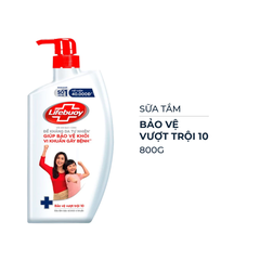 Sữa tắm Lifebuoy bảo vệ khỏi vi khuẩn vượt trội 10 800g