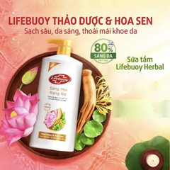 Sữa tắm Lifebuoy Detox thảo dược & hoa sen 800g