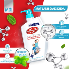 Sữa tắm Lifebuoy mát lạnh sảng khoái với bạc hà 800g