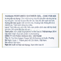Sữa tắm Parisian nước hoa nữ - Chic For Her 256ml/480g