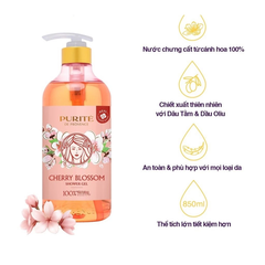 Sữa tắm Purité sáng mịn da hương Hoa Anh Đào 850ml/1100ml