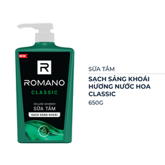 Sữa tắm Romano hương nước hoa Classic 650g