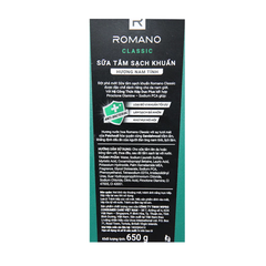 Sữa tắm Romano hương nước hoa Classic 650g