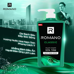 Sữa tắm Romano hương nước hoa Classic 650g