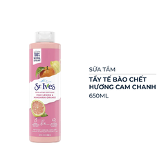 Sữa tắm St.Ives tẩy tế bào chết hương cam chanh 473ml/650ml