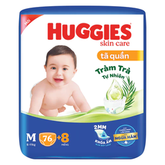Tã dán/quần Huggies Skincare size L68/M42/M76/L38/XL32/XXL28/XXXL22/L68/XL60/XXL54 cho bé từ 6 - 19kg