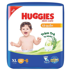 Tã dán/quần Huggies Skincare size L68/M42/M76/L38/XL32/XXL28/XXXL22/L68/XL60/XXL54 cho bé từ 6 - 19kg