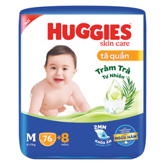 Tã dán/quần Huggies Skincare size L68/M42/M76/L38/XL32/XXL28/XXXL22/L68/XL60/XXL54 cho bé từ 6 - 19kg