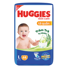 Tã dán/quần Huggies Skincare size L68/M42/M76/L38/XL32/XXL28/XXXL22/L68/XL60/XXL54 cho bé từ 6 - 19kg