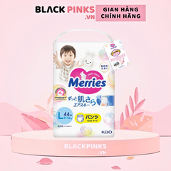 Tã dán/quần Merries nhập khẩu Nhật Bản size NB76/S70/M56/L48/XL40/M52/L44/XL38/XXL26 cho bé từ dưới 5kg - 28kg