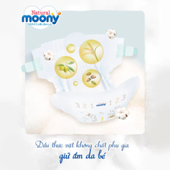 Tã dán/quần Moony Natural size NB66/M46/L38/L36/XL32 cho bé từ sơ sinh đến 22kg