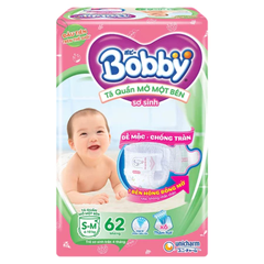 Tã quần mở một bên Bobby size NB-S 74 miếng/S-M 62 miếng dành cho bé từ 3 - 10kg