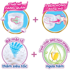 Tã quần mở một bên Bobby size NB-S 74 miếng/S-M 62 miếng dành cho bé từ 3 - 10kg