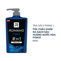 Tắm gội 2 trong 1 Romano hương nước hoa Force 650g