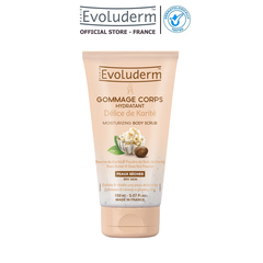 Tẩy da chết toàn thân Evoluderm bơ hạt mỡ cho da khô 150ml