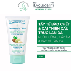 Tẩy da chết toàn thân Evoluderm hạnh nhân cho da nhạy cảm 150ml