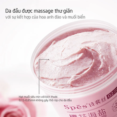 Tẩy tế bào chết da đầu muối biển Spes hương hoa Anh Đào 280g