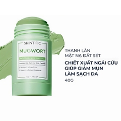 Thanh lăn mặt nạ đất sét Skintific Ngải Cứu giảm mụn 40g