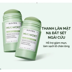 Thanh lăn mặt nạ đất sét Skintific Ngải Cứu giảm mụn 40g