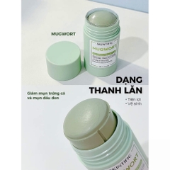 Thanh lăn mặt nạ đất sét Skintific Ngải Cứu giảm mụn 40g
