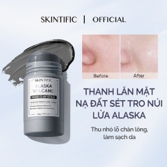 Thanh lăn mặt nạ đất sét Skintific tro núi lửa sạch sâu 40g