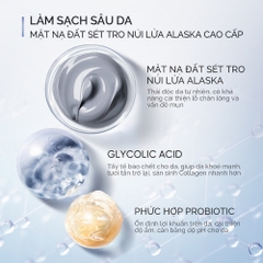 Thanh lăn mặt nạ đất sét Skintific tro núi lửa sạch sâu 40g