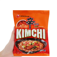 Thùng 10/40 gói mì cay Shin kim chi Nongshim gói 120g