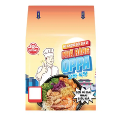 Thùng 112 gói mì không gói gia vị nhà hàng Oppa Ottogi 75g