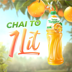 Thùng 12 chai nước cam ép Twister 1L