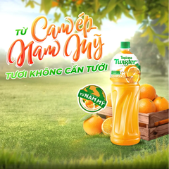 Thùng 12 chai nước cam ép Twister 1L
