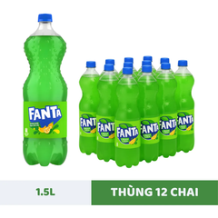 Thùng 12 chai nước ngọt Fanta soda kem 1.5L