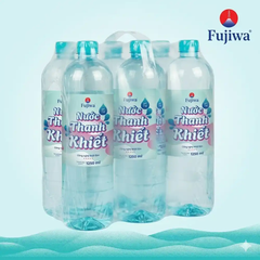 Thùng 12 chai nước thanh khiết pha sữa và uống thuốc Fujiwa 1.25L