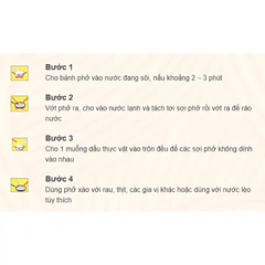 Thùng 12 gói phở khô bông lúa vàng Vifon 400g