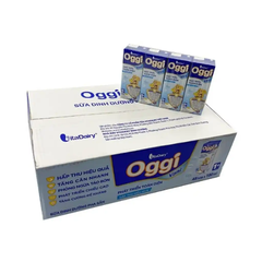 [Thùng 12 lốc] Sữa bột pha sẵn Oggi 1+ Vani 110ml và 180ml (lốc 4 hộp)