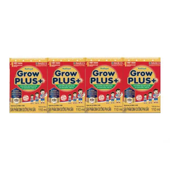 [Thùng 12 lốc] Sữa pha sẵn Nutifood GrowPLUS+ đỏ 110ml và 180ml (lốc 4 hộp)